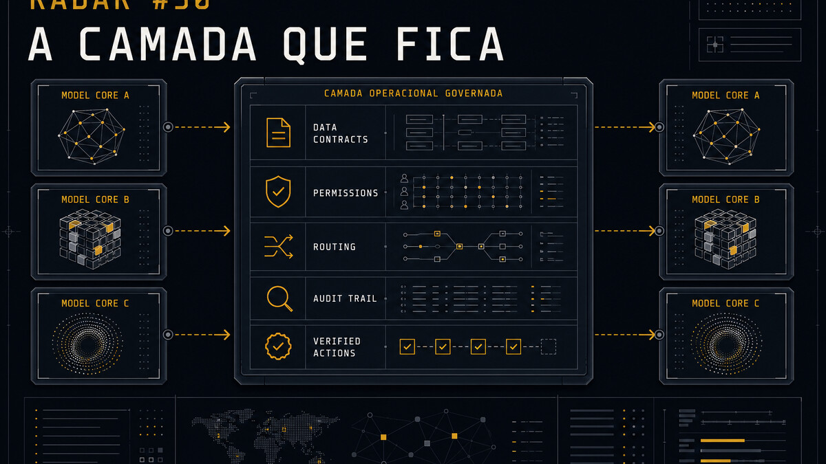 Radar FSTech #30, camada operacional governada entre modelos substituíveis